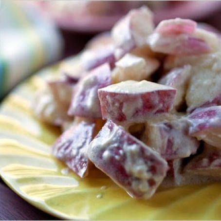 CREAMY POTATO SALAD w/YOGURT VINAIGRETTE